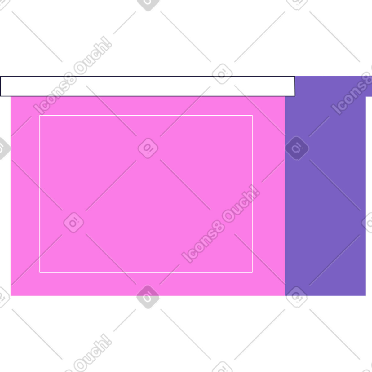 Sbarra illustrazione in stile Mellow scarica in PNG, SVG