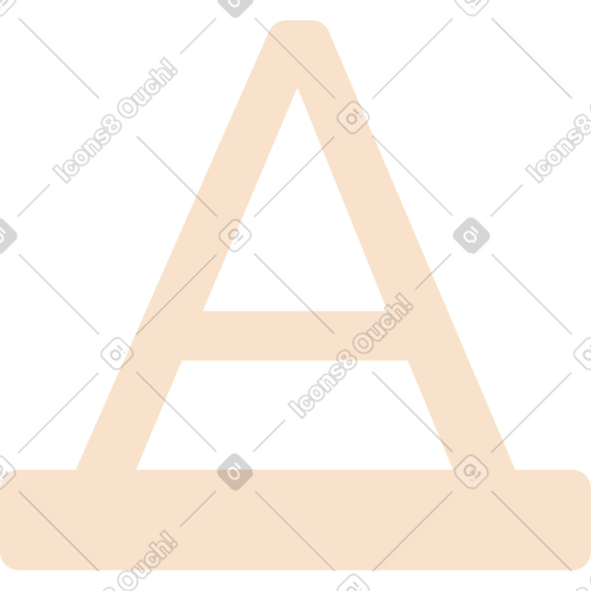 Lettera a illustrazione in stile Folks scarica in PNG, SVG