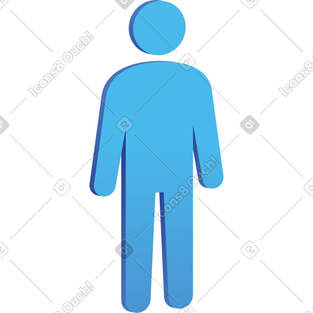 Person-Illustration im Quantum-Stil als Download in PNG, SVG