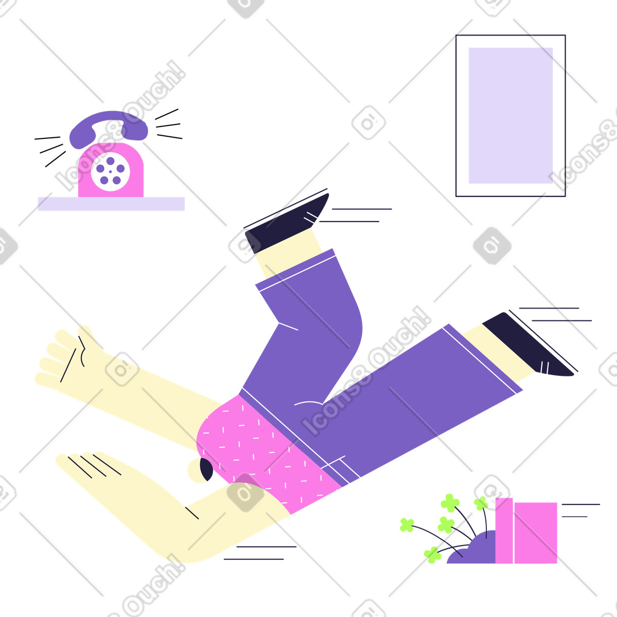 Иллюстрация Срочный звонок в PNG и SVG