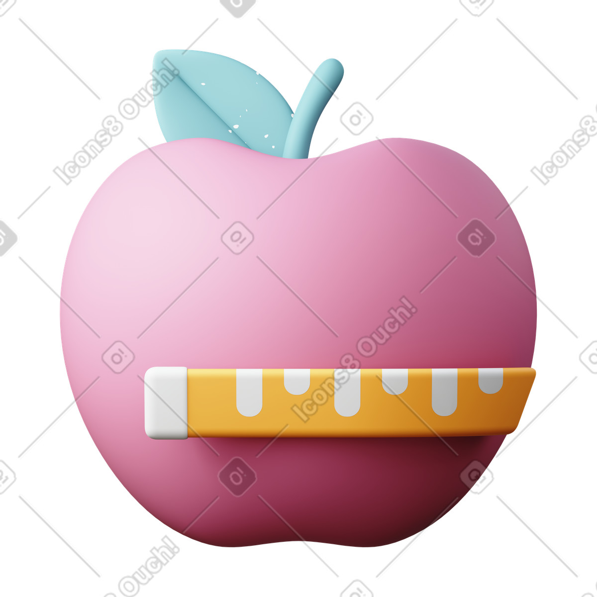 Ilustración Healthyeating en estilo 3D Sugary a descargar en PNG y SVG