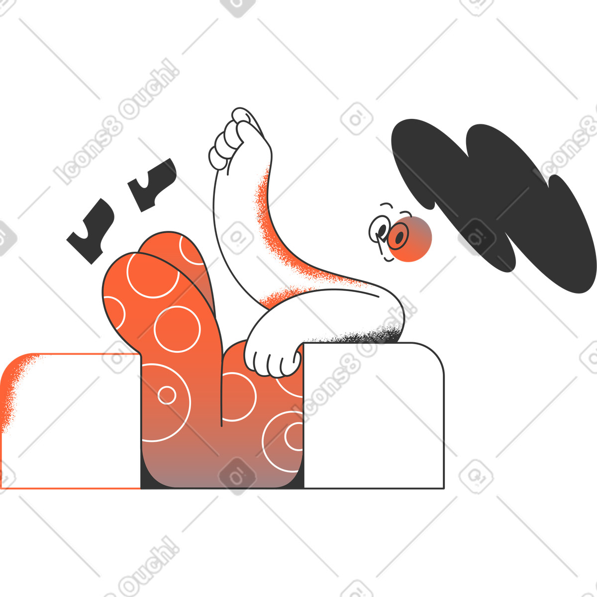 Girl illustration in PNG, SVG
