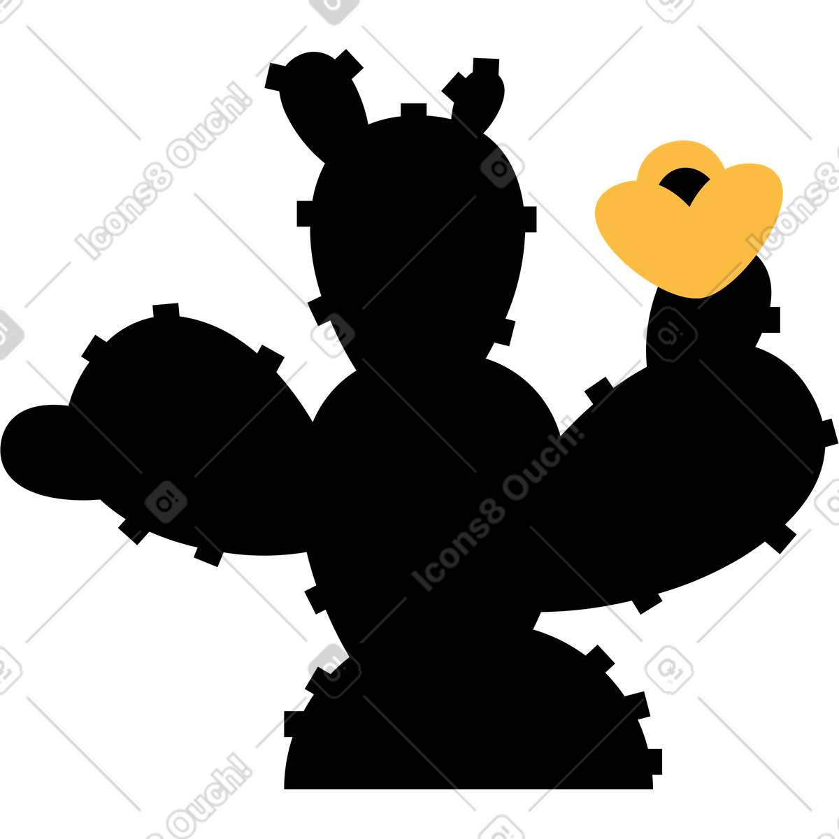 下载 Burgundy 风格的 仙人掌 插画，支持 PNG、SVG 格式