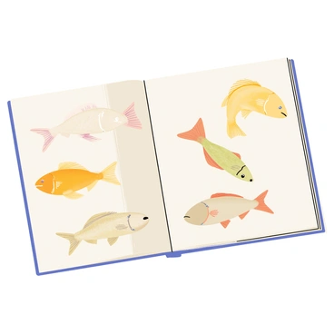 A page from an artist's sketchbook featuring multiple detailed studies of flounders. Each flounder is illustrated in various positions, showcasing their unique shapes and colors. The sketches include a top view and side view of the flounders, highlighting their flat bodies and distinctive patterns. Soft pencil shading and fine lines emphasize the texture of their skin. Small annotations in the margins describe key features and observations about the flounders. The background shows the edges of the sketchbook for a realistic touch.