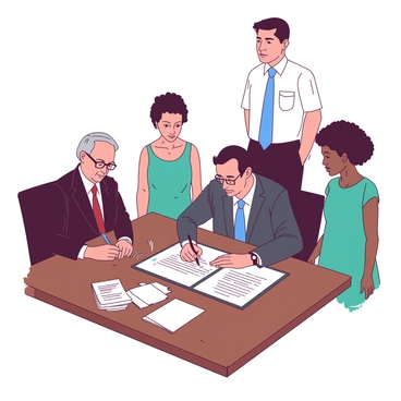 An illustration of key figures signing the 24th Amendment