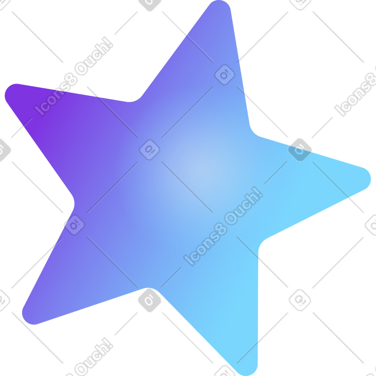 Hi-tech スタイルの 星 のイラストをPNG、SVG形式でダウンロード