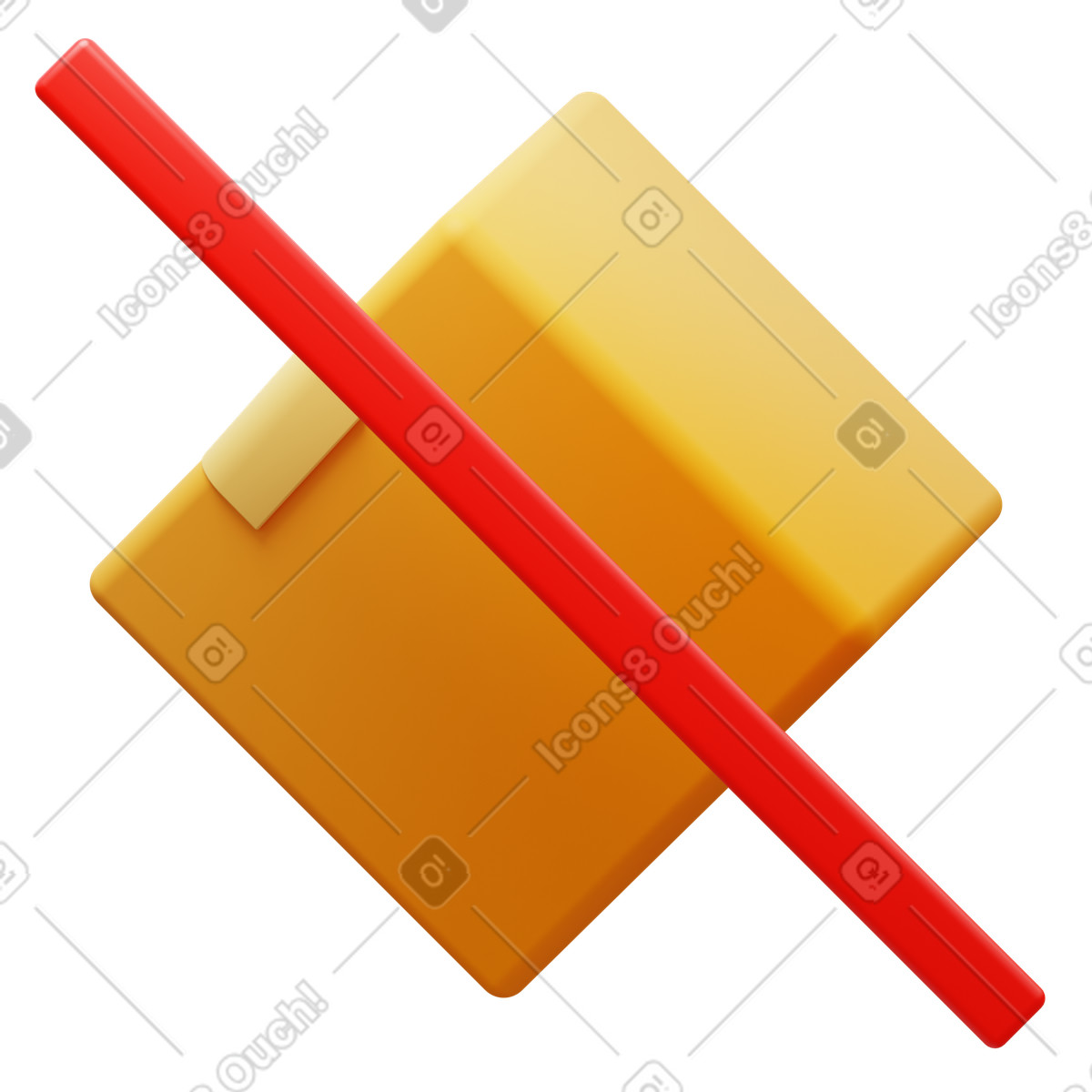 Do not tilt illustration in 3D Fluency style download in PNG, SVG