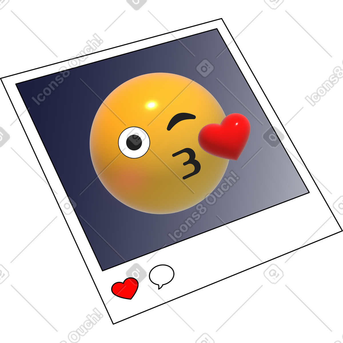 Post sui social media illustrazione in stile Pop scarica in PNG, SVG