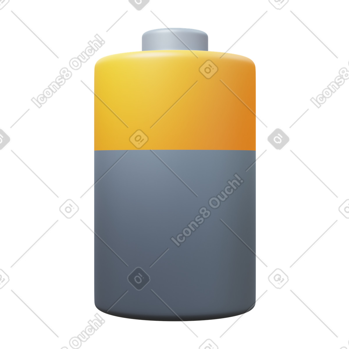 Illustration Battery dans le style 3D Fluency à télécharger aux formats PNG, SVG