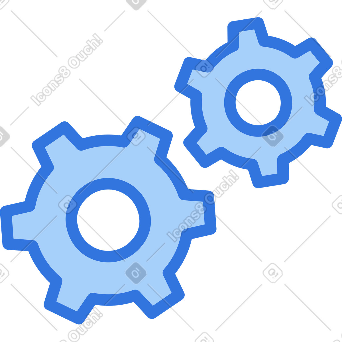 下载 Sky 风格的 齿轮图标 插画，支持 PNG、SVG 格式