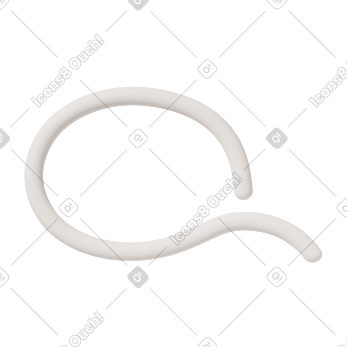 3D Casual life スタイルの Thick line bubble のイラストをPNG、SVG形式でダウンロード
