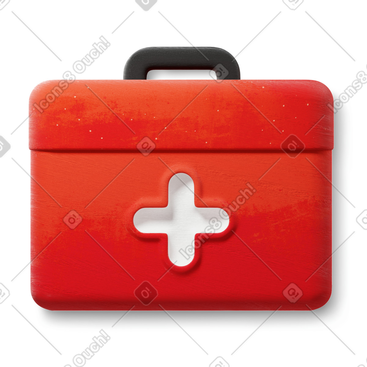 Borsa del dottore illustrazione in stile 3D Microsoft Fluent illustration scarica in PNG, SVG