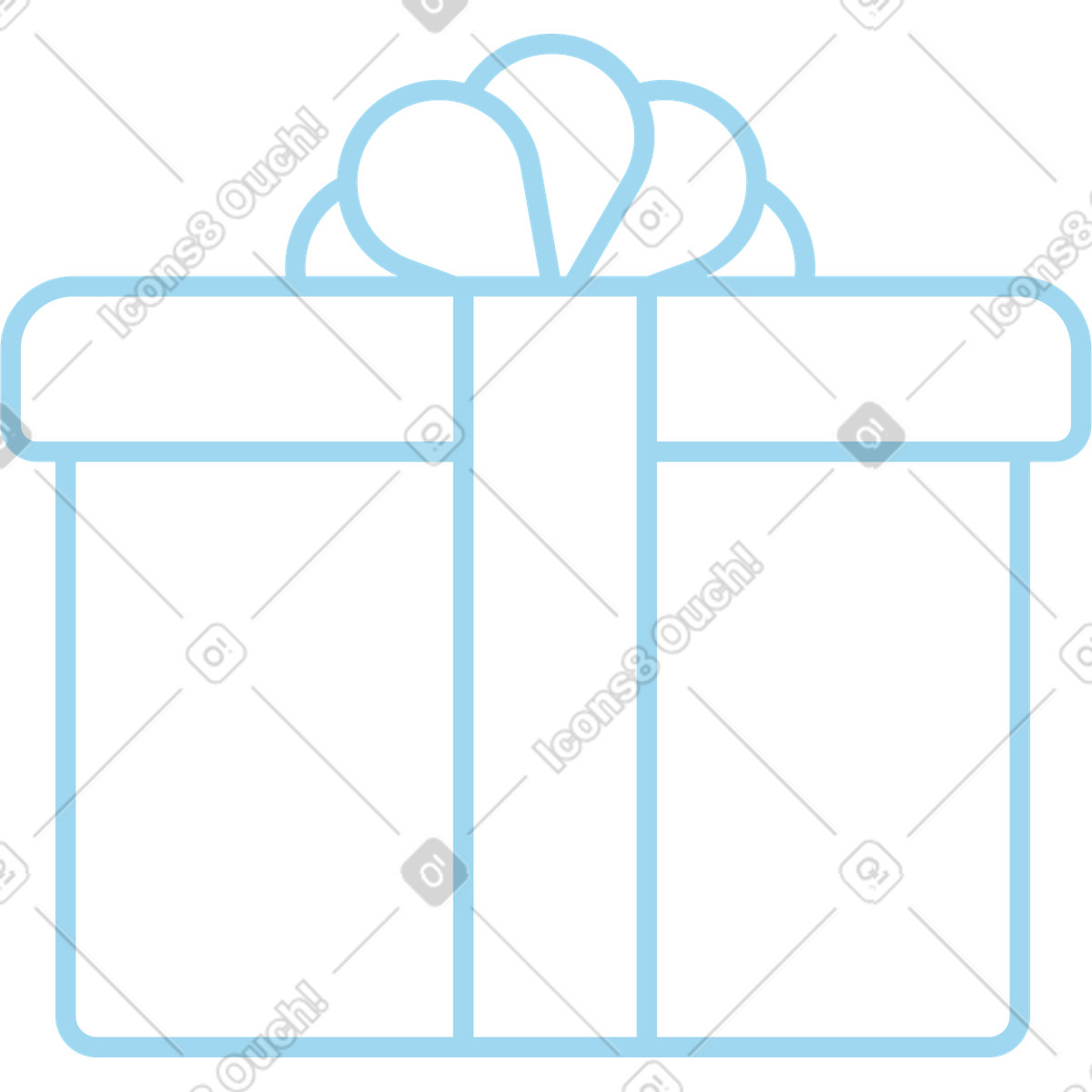 Presente illustrazione in stile Simplistic scarica in PNG, SVG