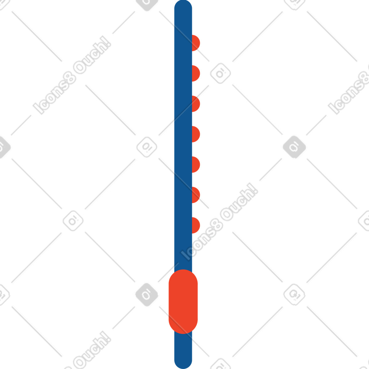 Flöte-Illustration im Polar-Stil als Download in PNG, SVG