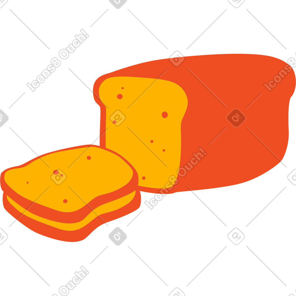Pane illustrazione in stile Flame scarica in PNG, SVG