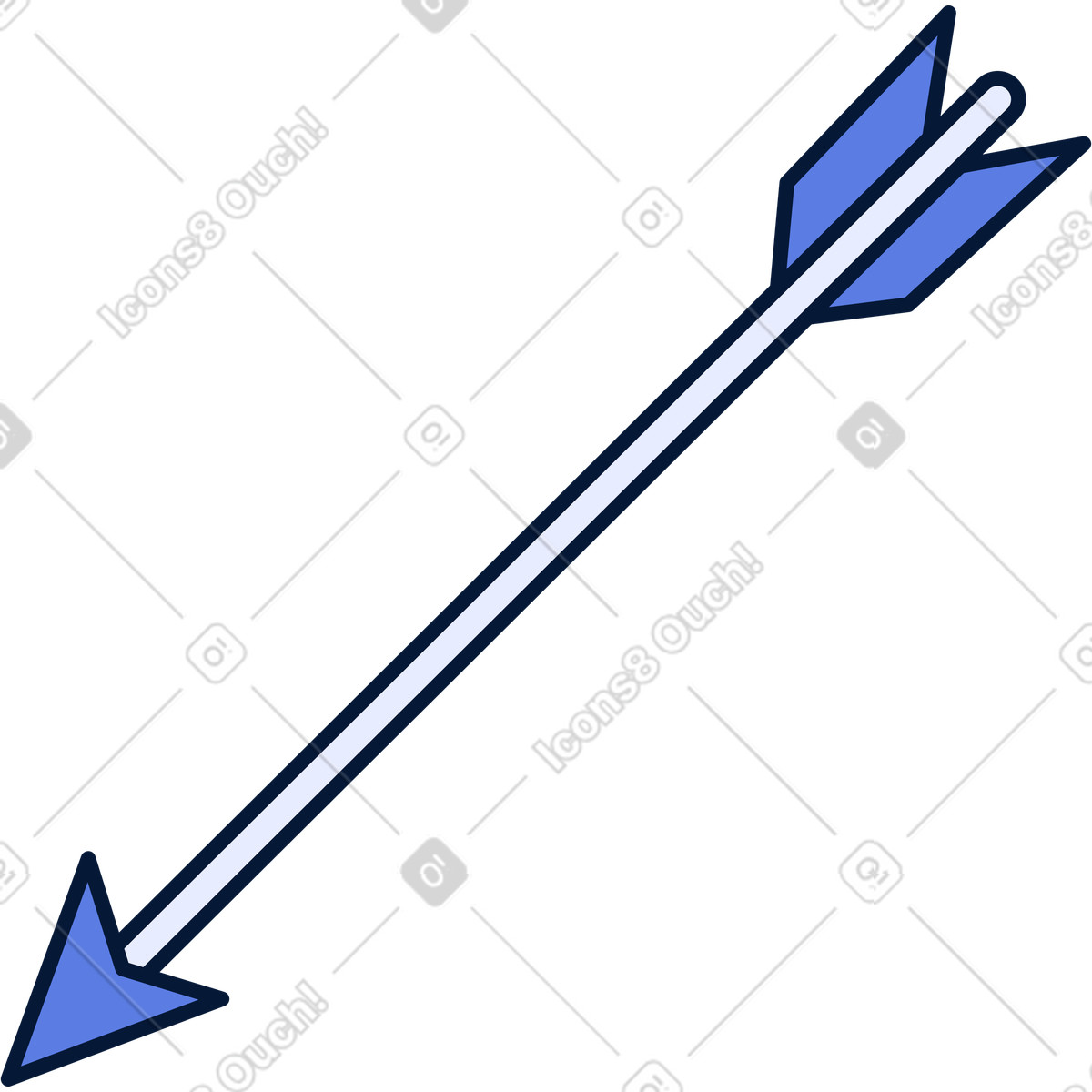Illustration La flèche dans le style Neat à télécharger aux formats PNG, SVG