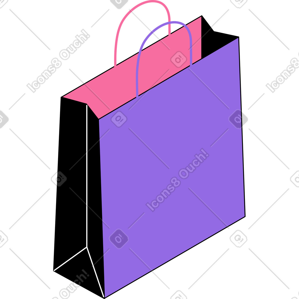 Project スタイルの 紙袋 のイラストをPNG、SVG形式でダウンロード