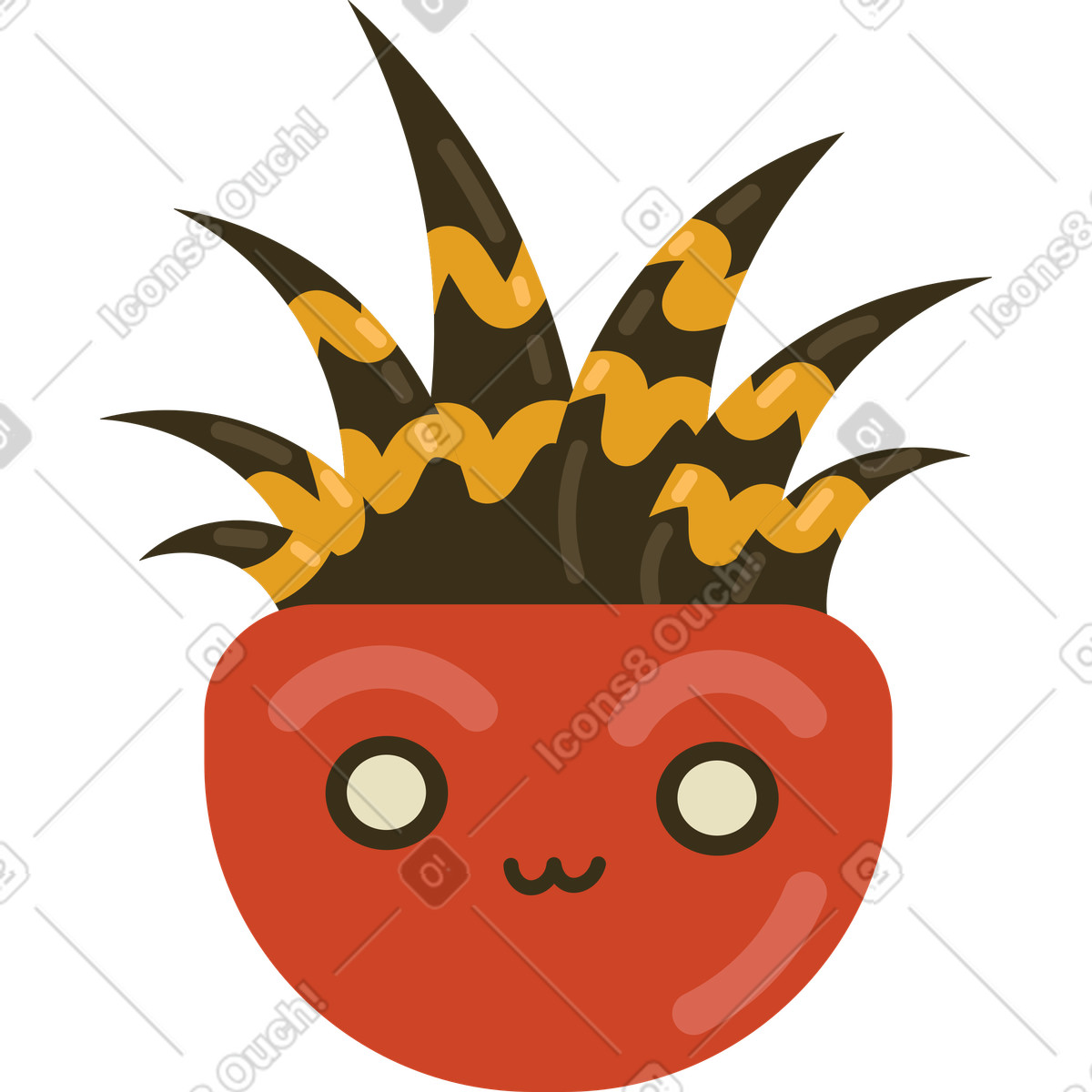 Saftig-Illustration im Arabica-Stil als Download in PNG, SVG