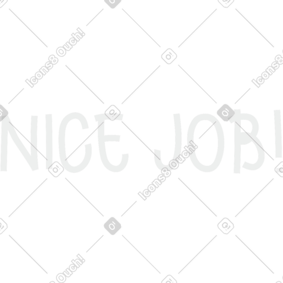 Nicejob illustration in Clip style download in PNG, SVG