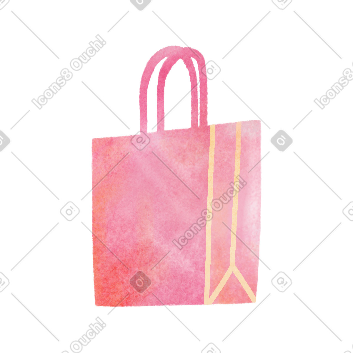 Shopper illustration in Jungle style download in PNG, SVG