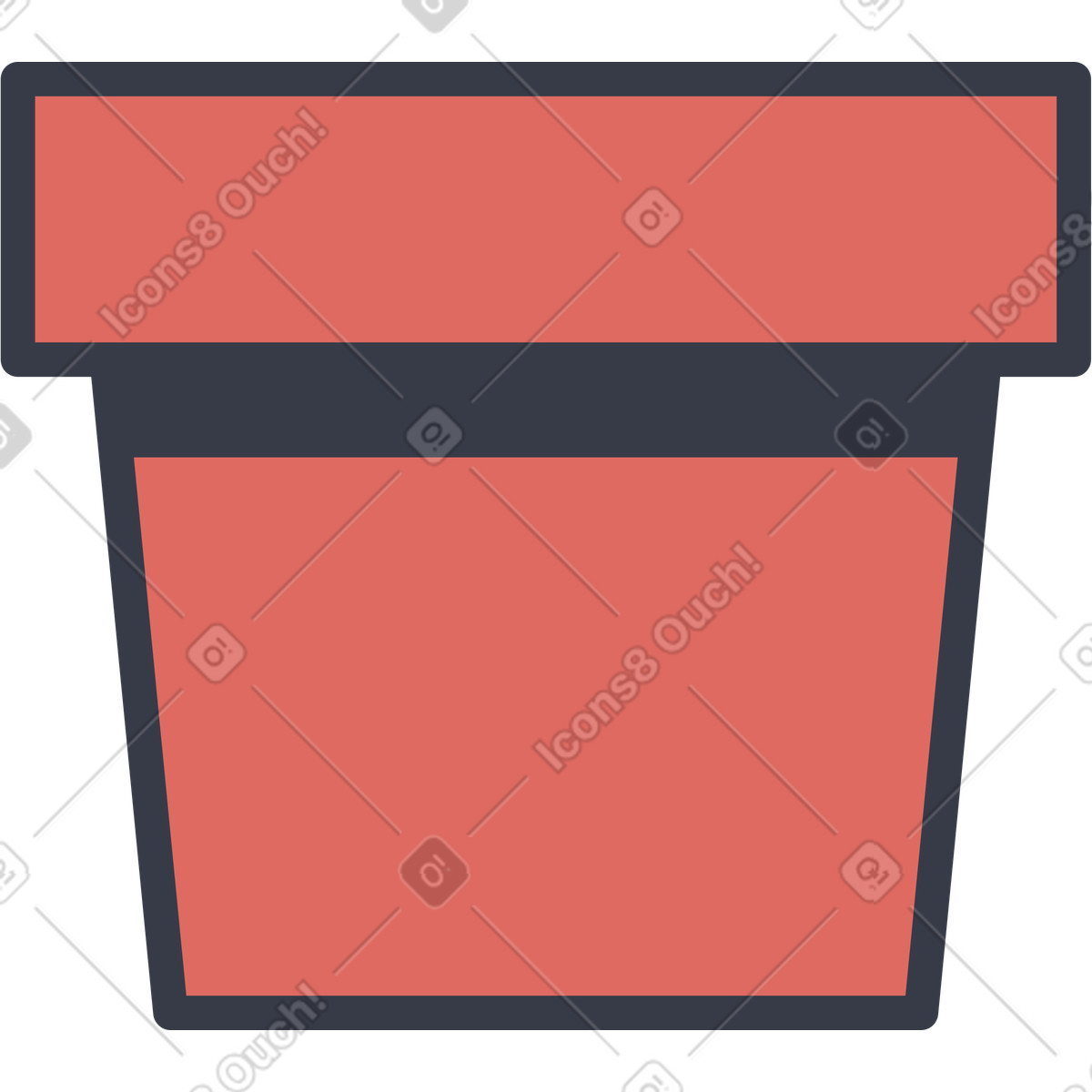 Ilustración Lata en estilo Abstract a descargar en PNG y SVG