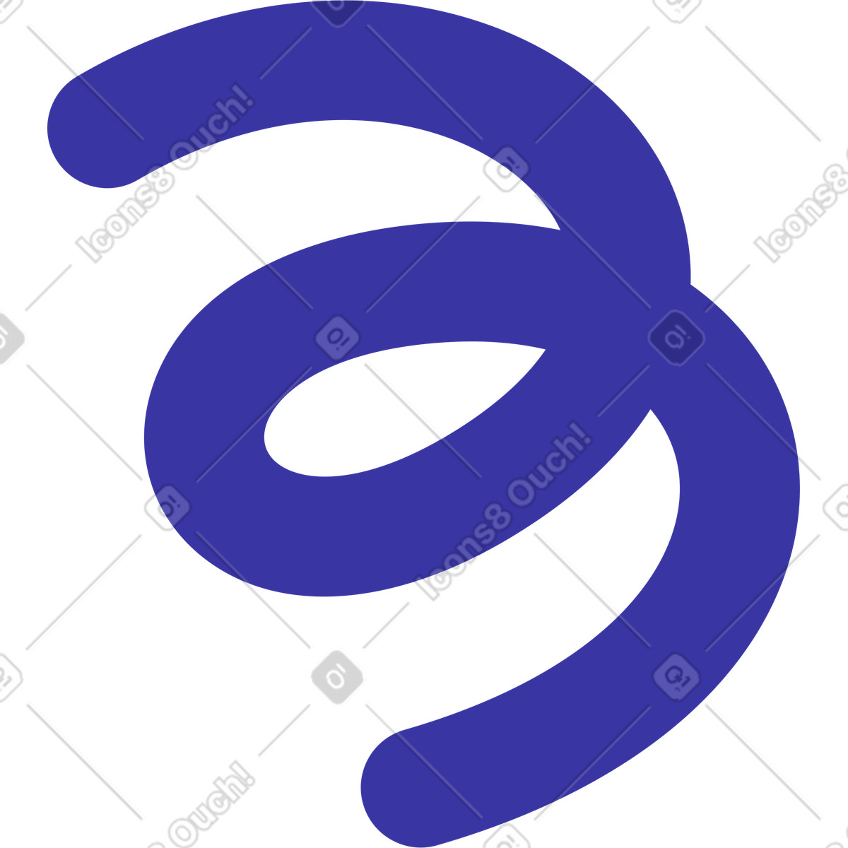 Linea curva illustrazione in stile Bright scarica in PNG, SVG
