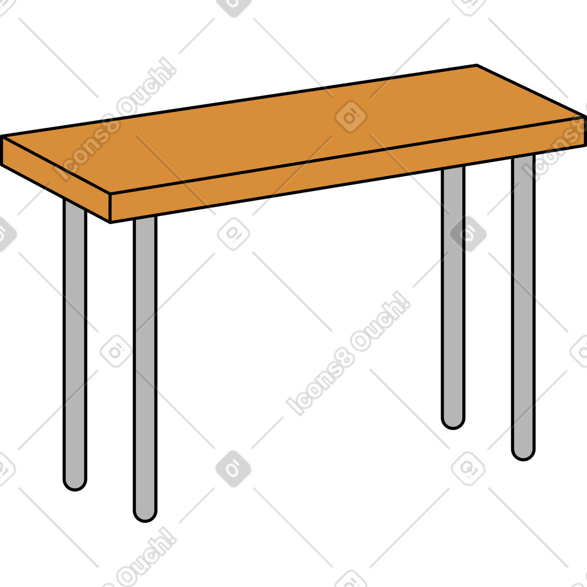 Tabelle-Illustration im Kindy-Stil als Download in PNG, SVG
