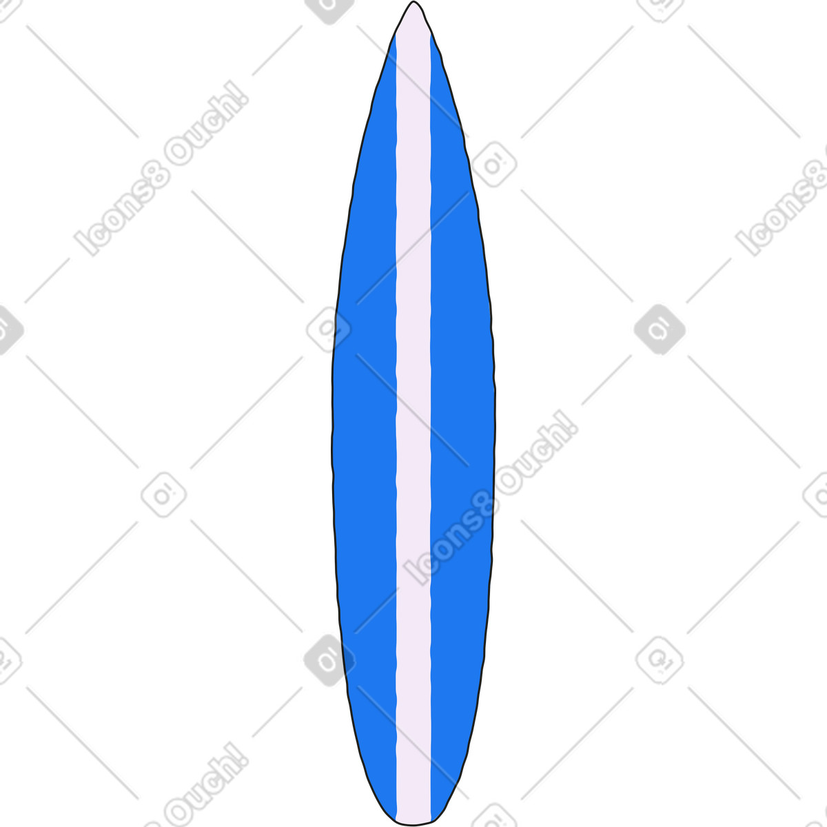 Tavola da surf illustrazione in stile Conifer scarica in PNG, SVG