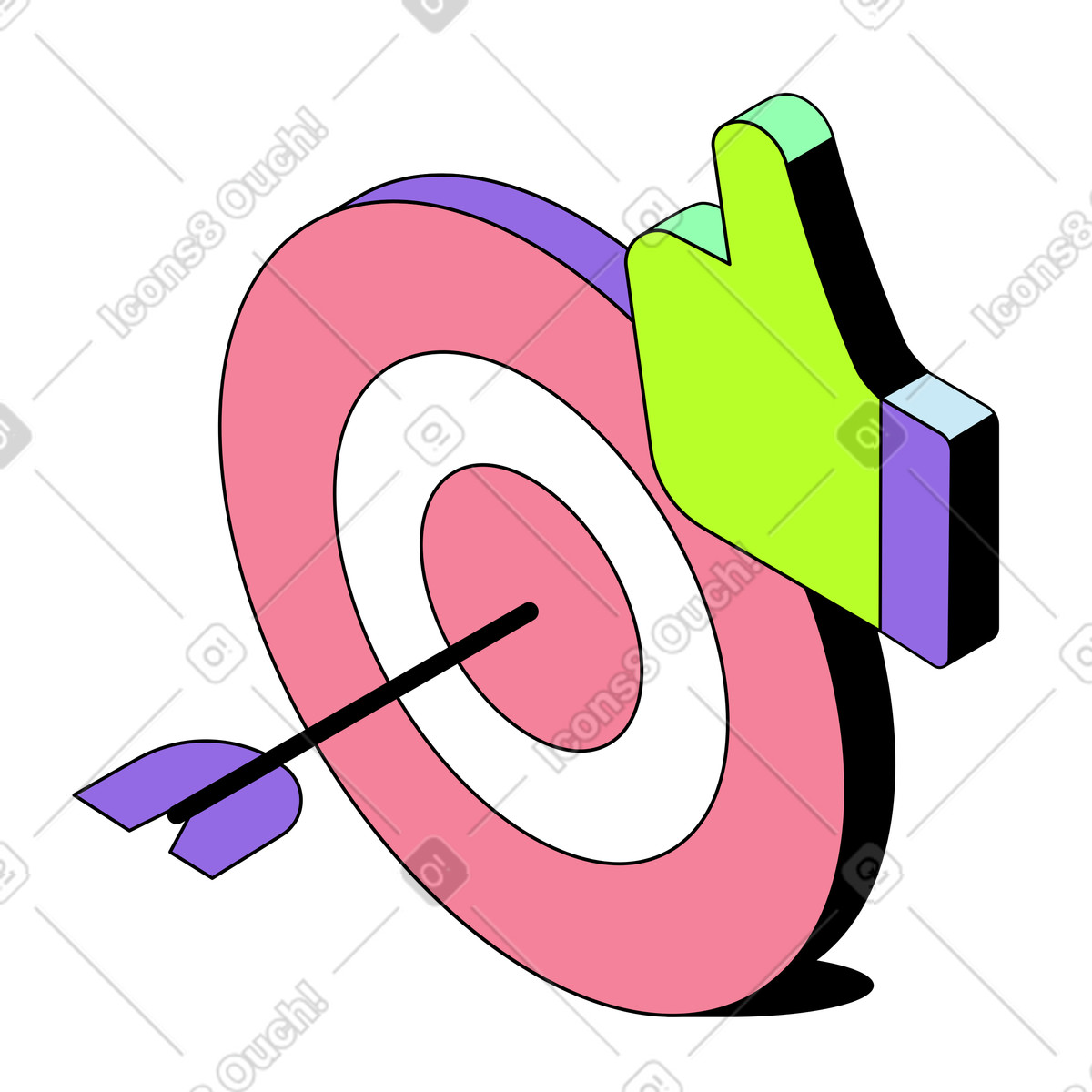 Ilustración Social media audience targeting, Effective marketing campaign planning en estilo Project a descargar en PNG y SVG