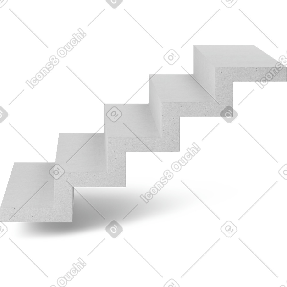 Scale bianche illustrazione in stile 3D Business scarica in PNG, SVG