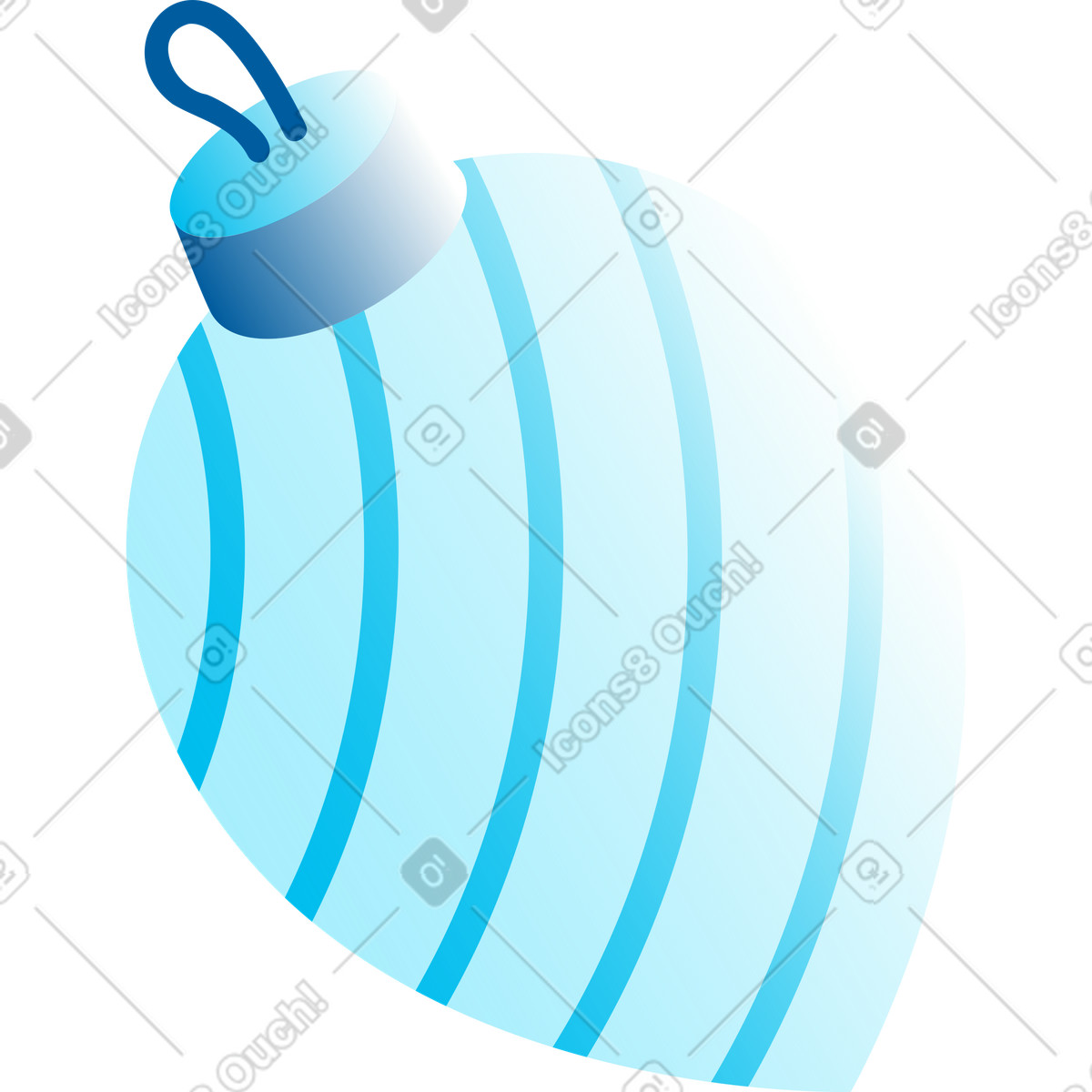 Ilustración Juguete de navidad en estilo Icy a descargar en PNG y SVG