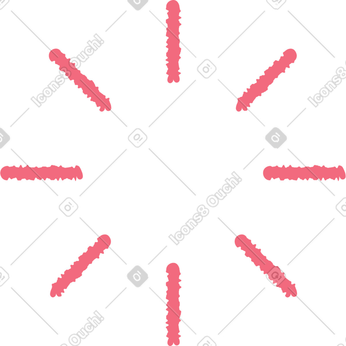 Ilustração de Girador vermelho em no estilo Pablo para baixar em PNG, SVG