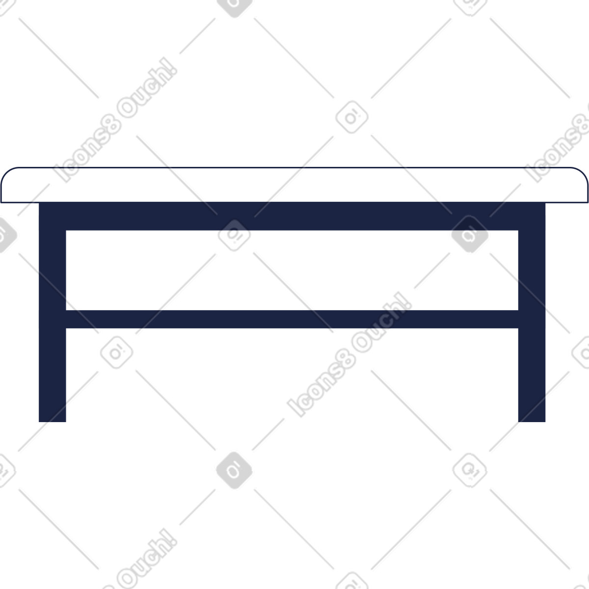 Ilustração de Mesa massagem em no estilo Urban Line para baixar em PNG, SVG
