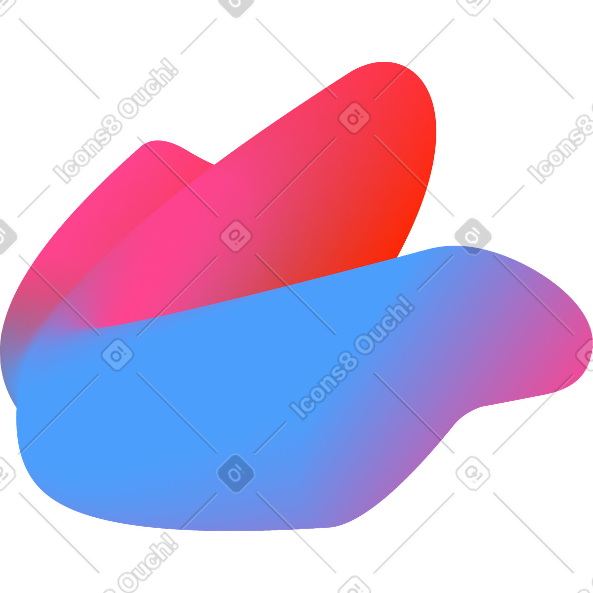 Illustration Neon twisted spot dans le style Forms à télécharger aux formats PNG, SVG
