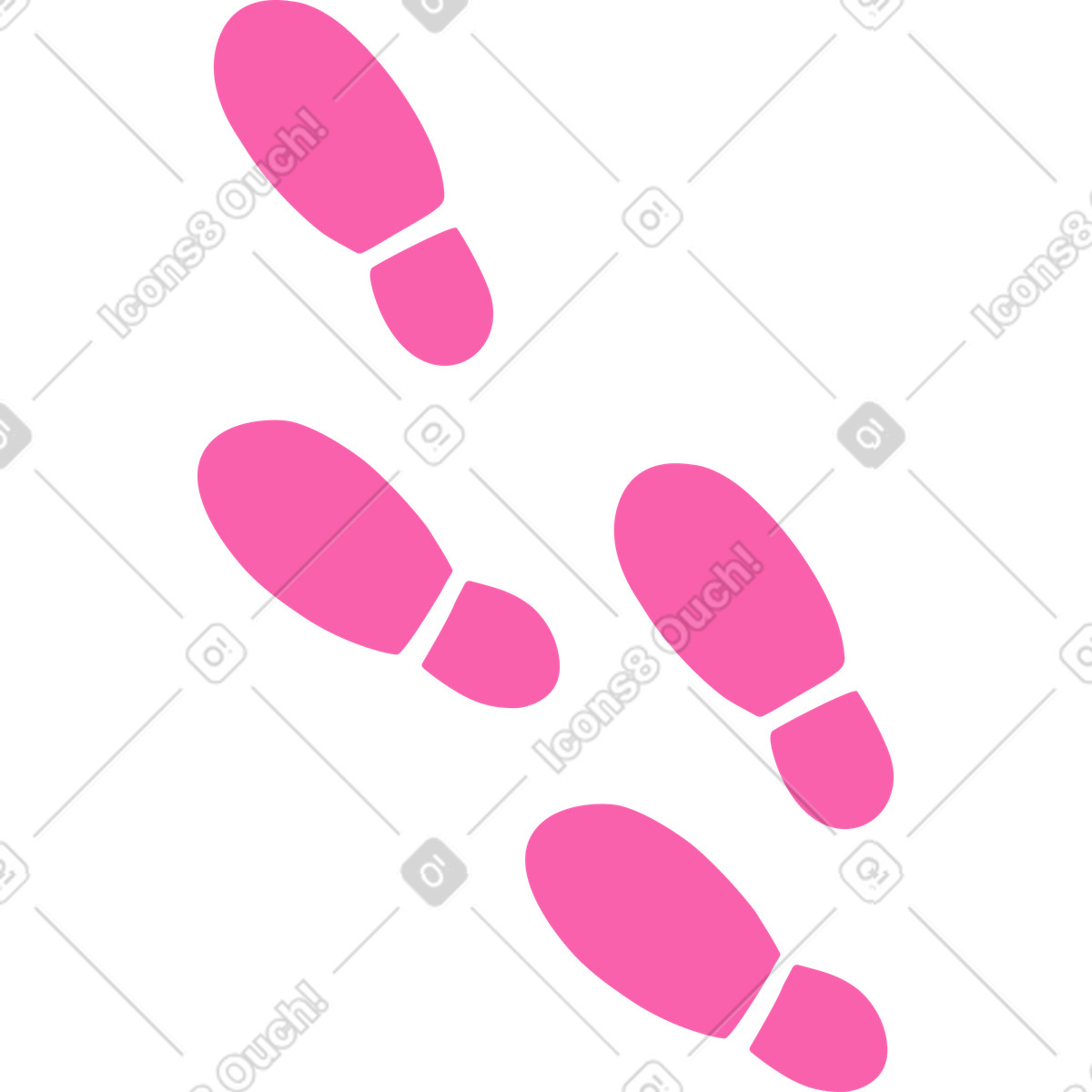 Footprints illustration sound of footsteps clipart graphics vector
