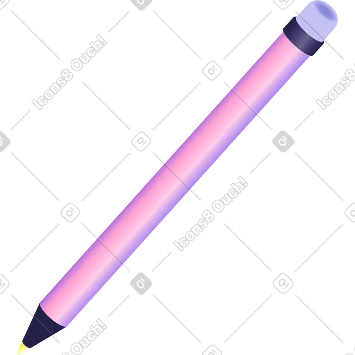 Ilustração de Lápis em no estilo Isotech para baixar em PNG, SVG