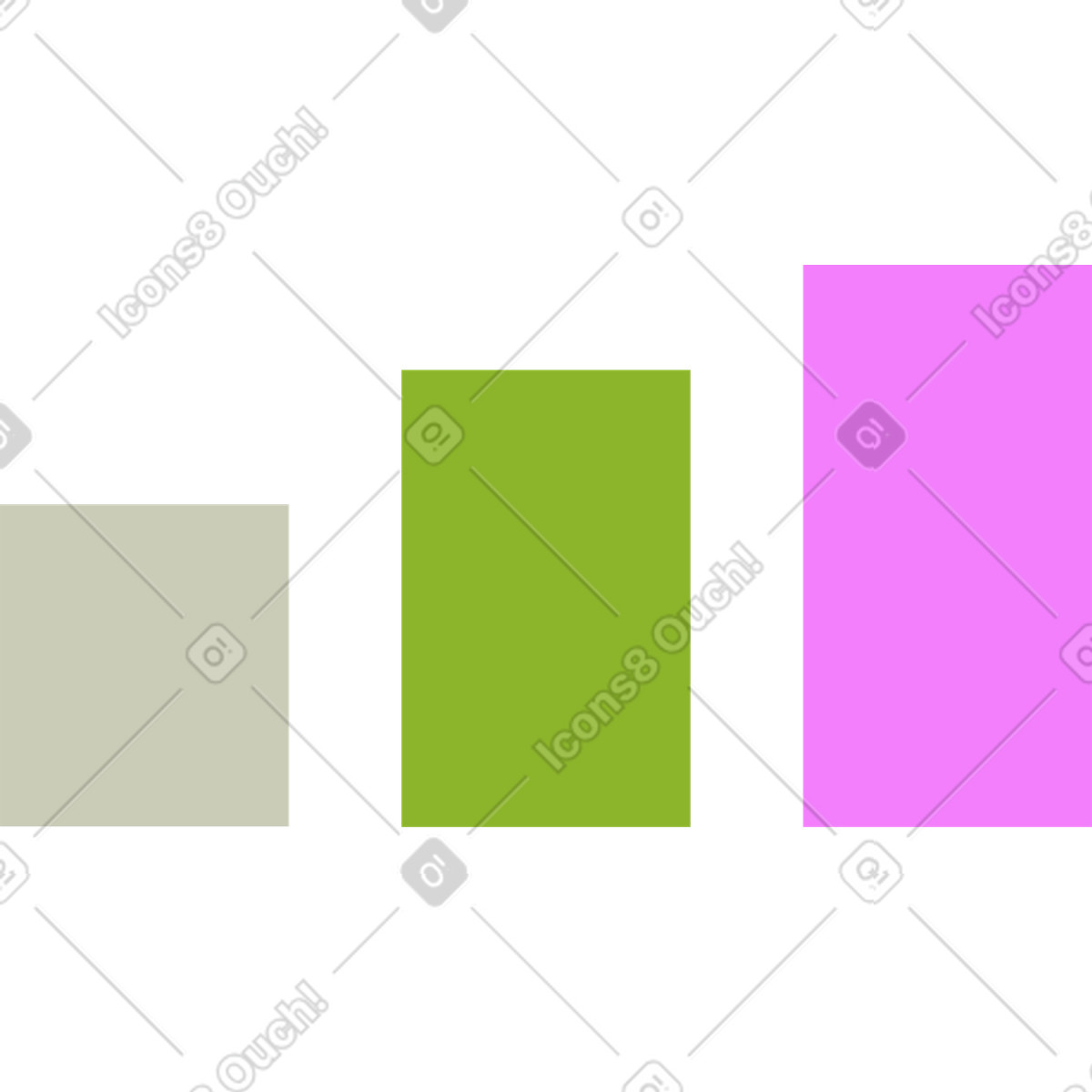 Chart illustration in PNG, SVG