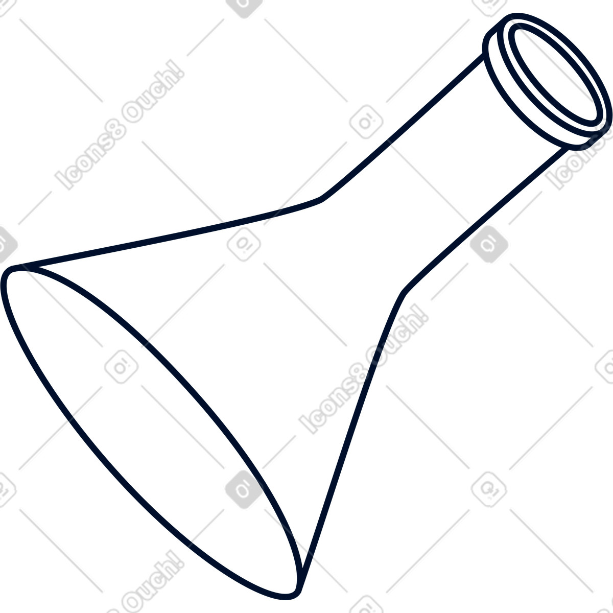 Test tube illustration in Teal style download in PNG, SVG