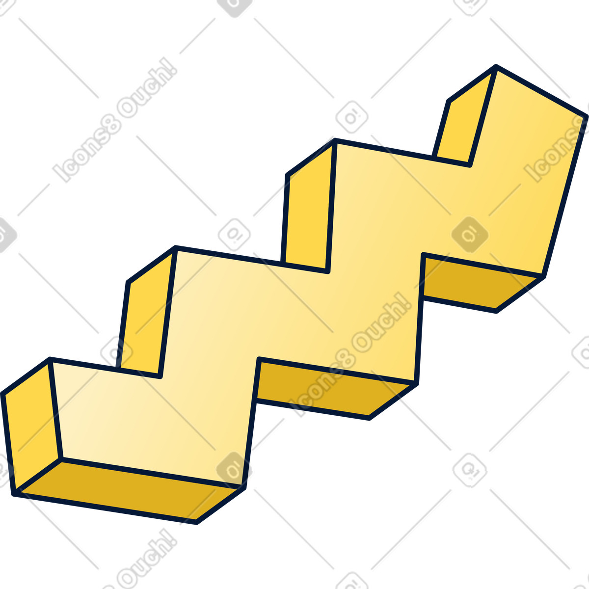 Abstrakte zickzack-figur-Illustration im Neat-Stil als Download in PNG, SVG