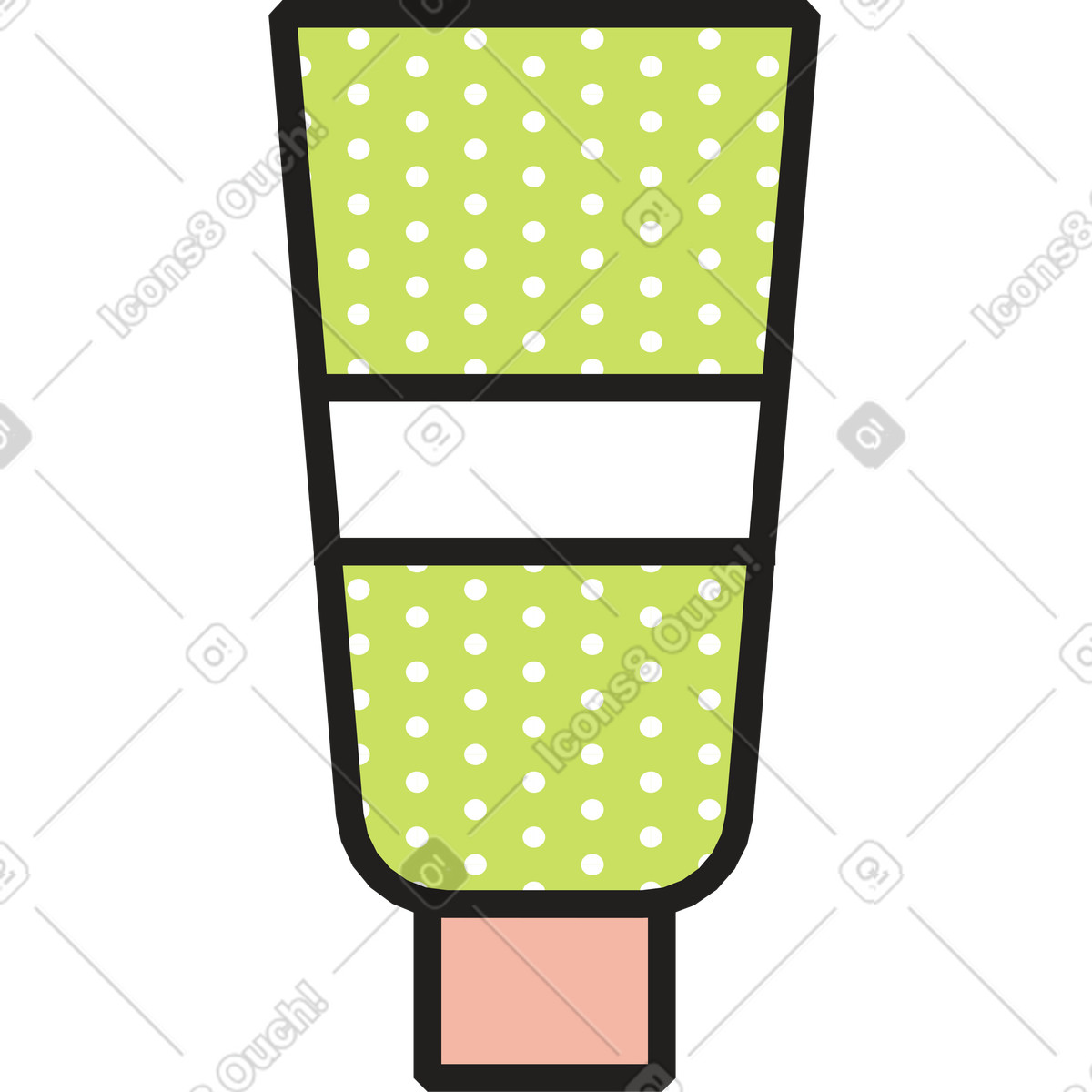 Cream illustration in Dazzle style download in PNG, SVG