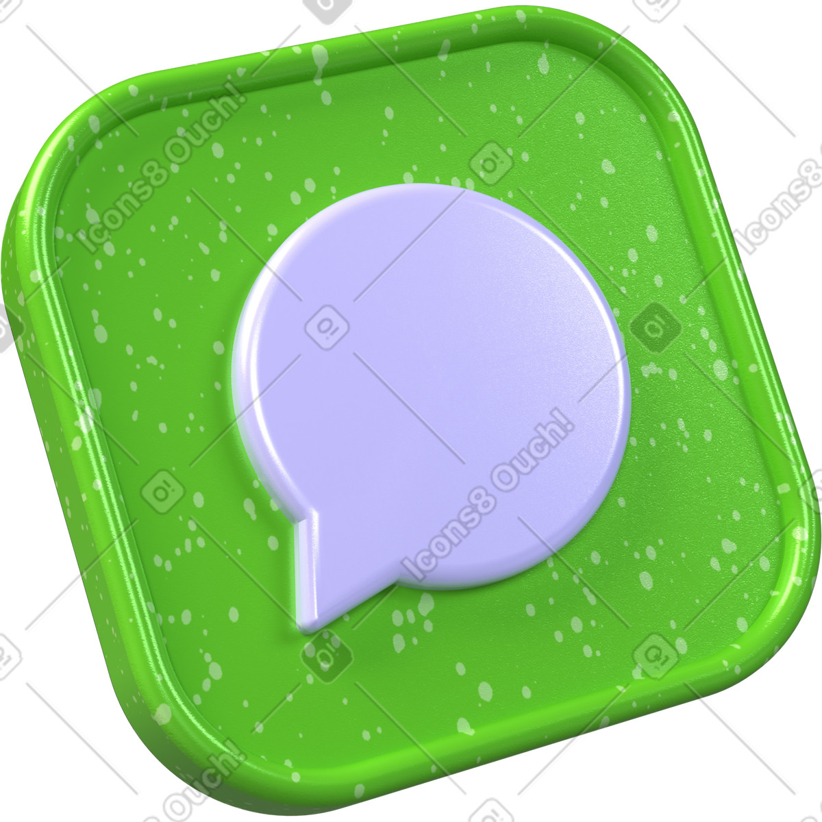 Ilustración Icono de comunicación por chat, chat atención al cliente, insignia en equipo estilo 3D Boost a descargar PNG y SVG