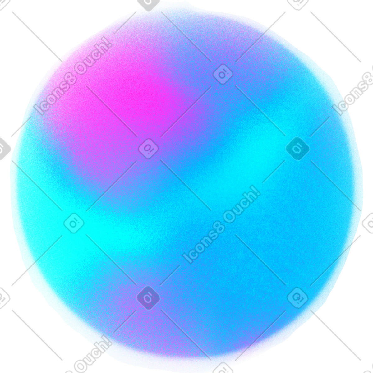 Blue planet illustration in Doodle style download in PNG, SVG