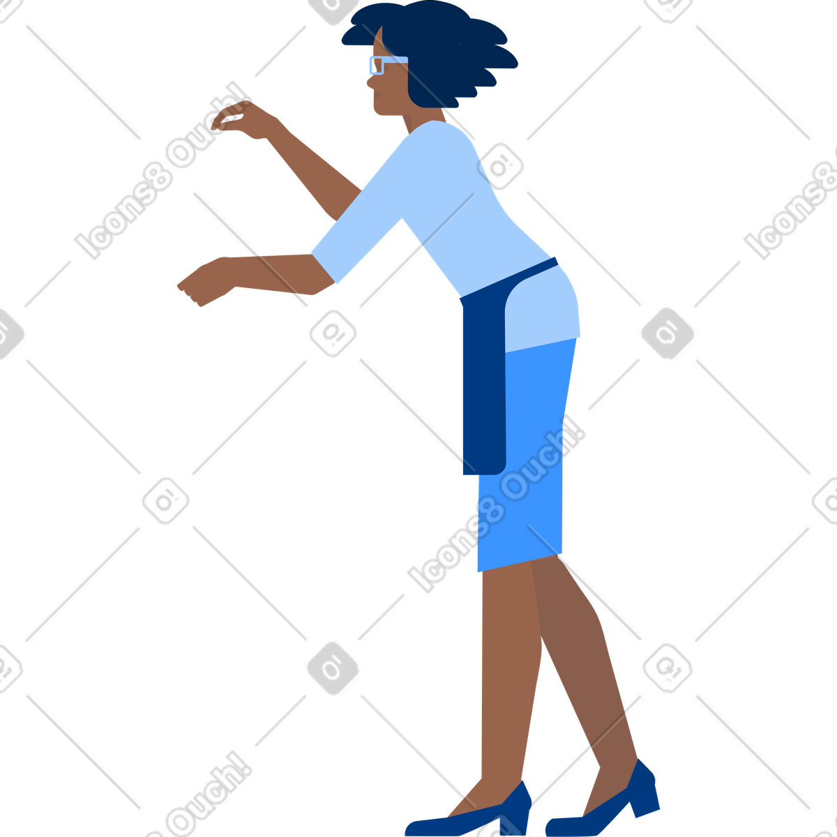 Illustration Femme de cuisine dans le style Urban à télécharger aux formats PNG, SVG