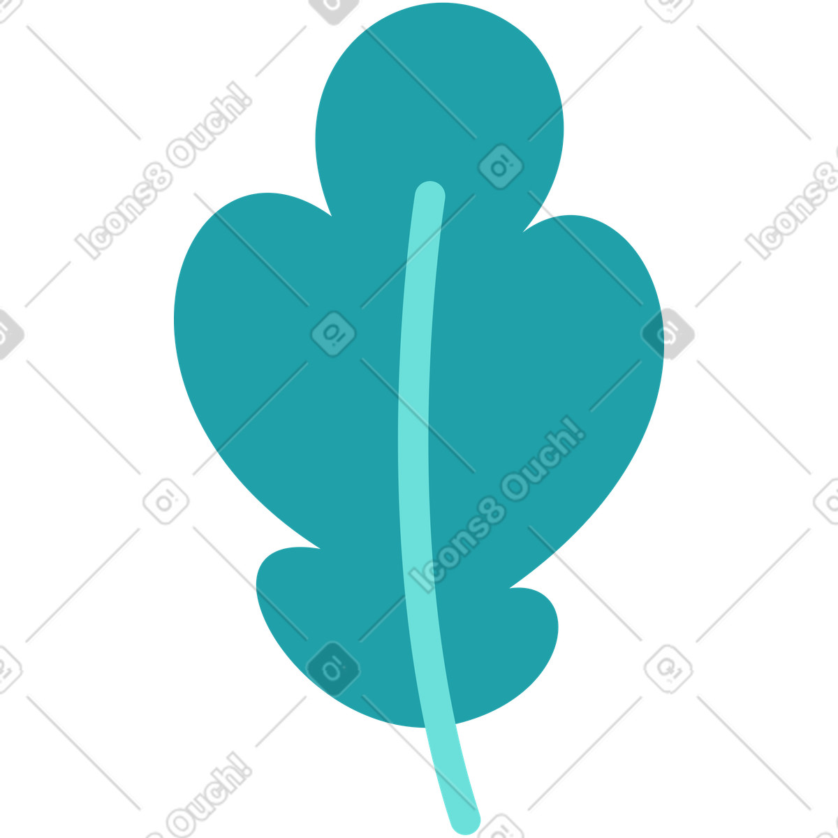 Foliage illustration in Sammy style download in PNG, SVG