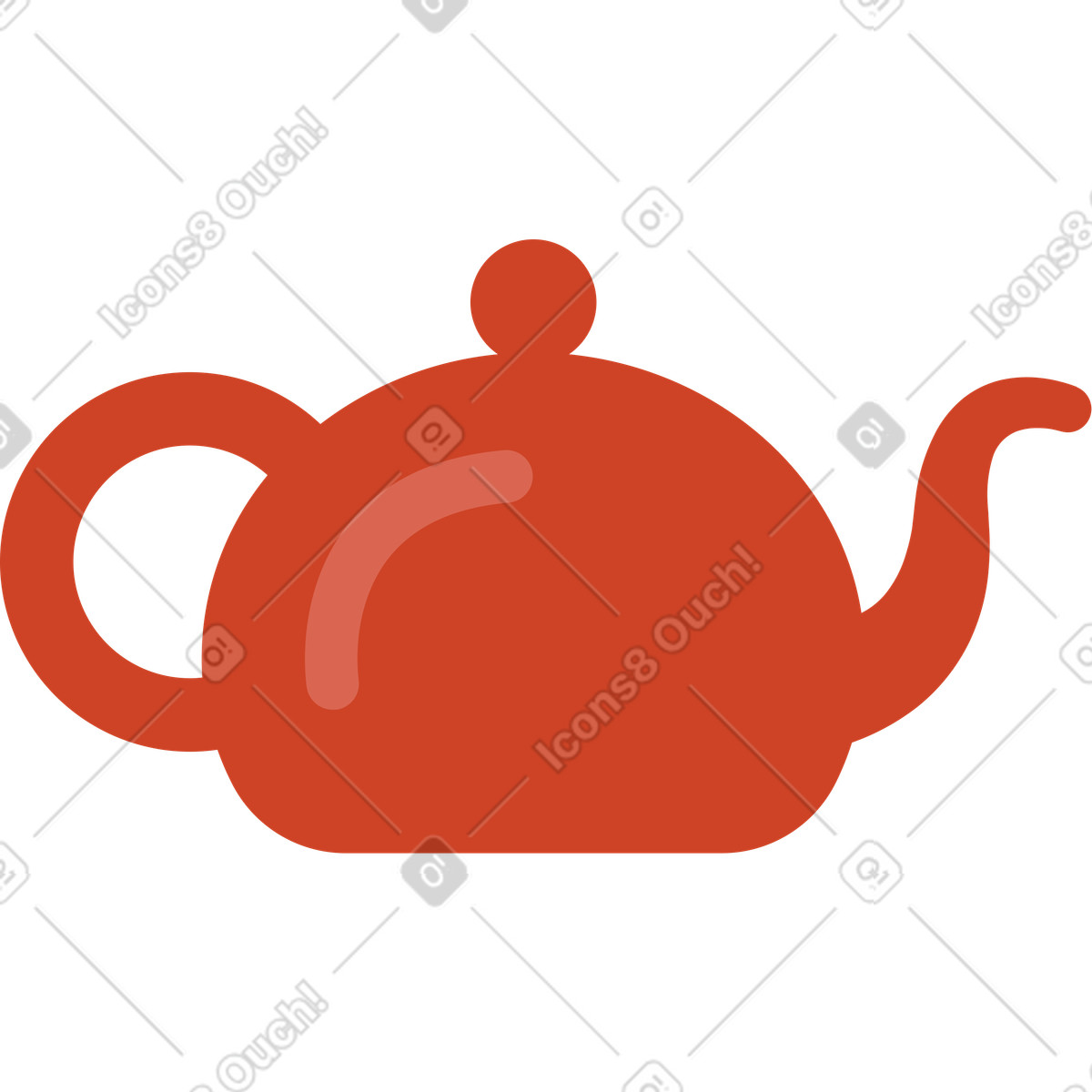 Ilustración Tetera en estilo Arabica a descargar en PNG y SVG