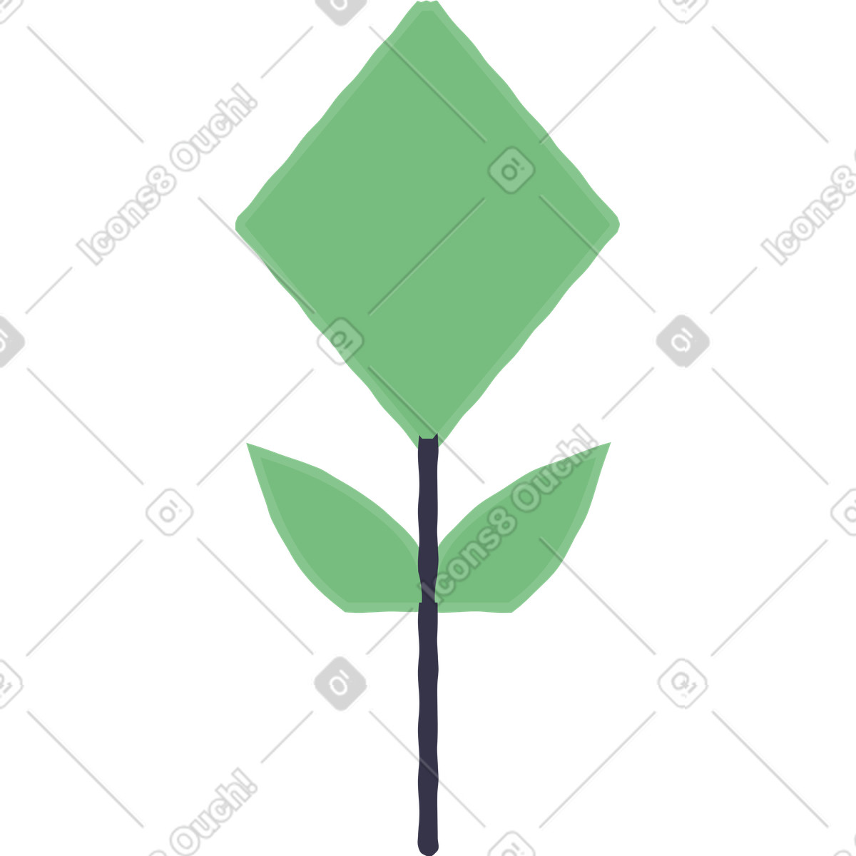 下载 Stripy 风格的 花 插画，支持 PNG、SVG 格式