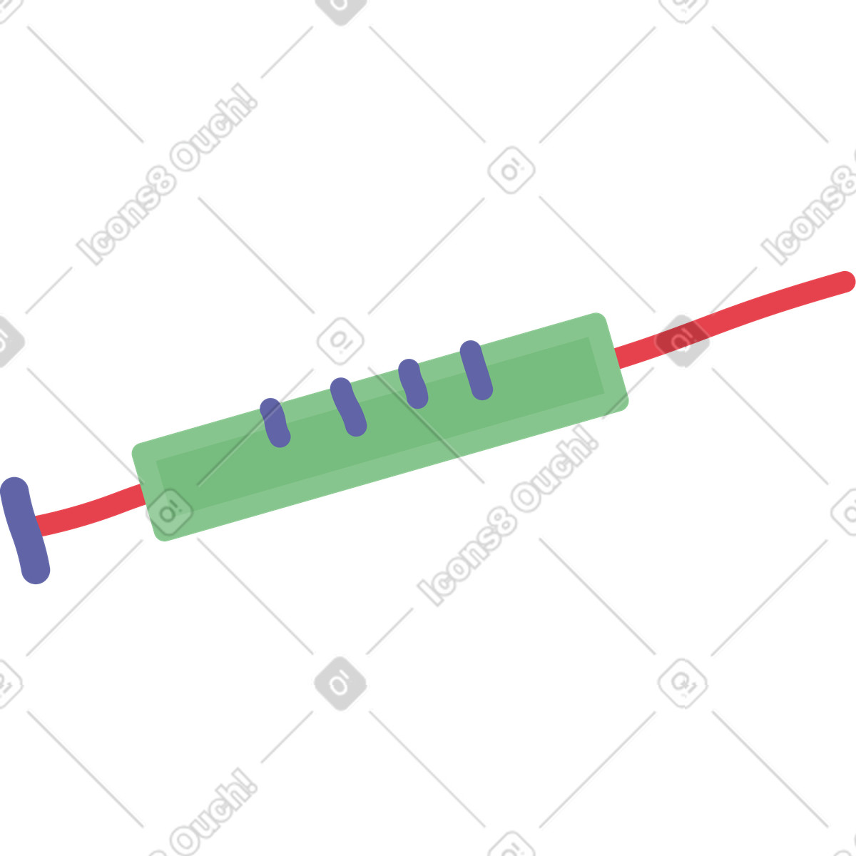 Иллюстрация Шприц в стиле Stripy — скачать в форматах PNG, SVG