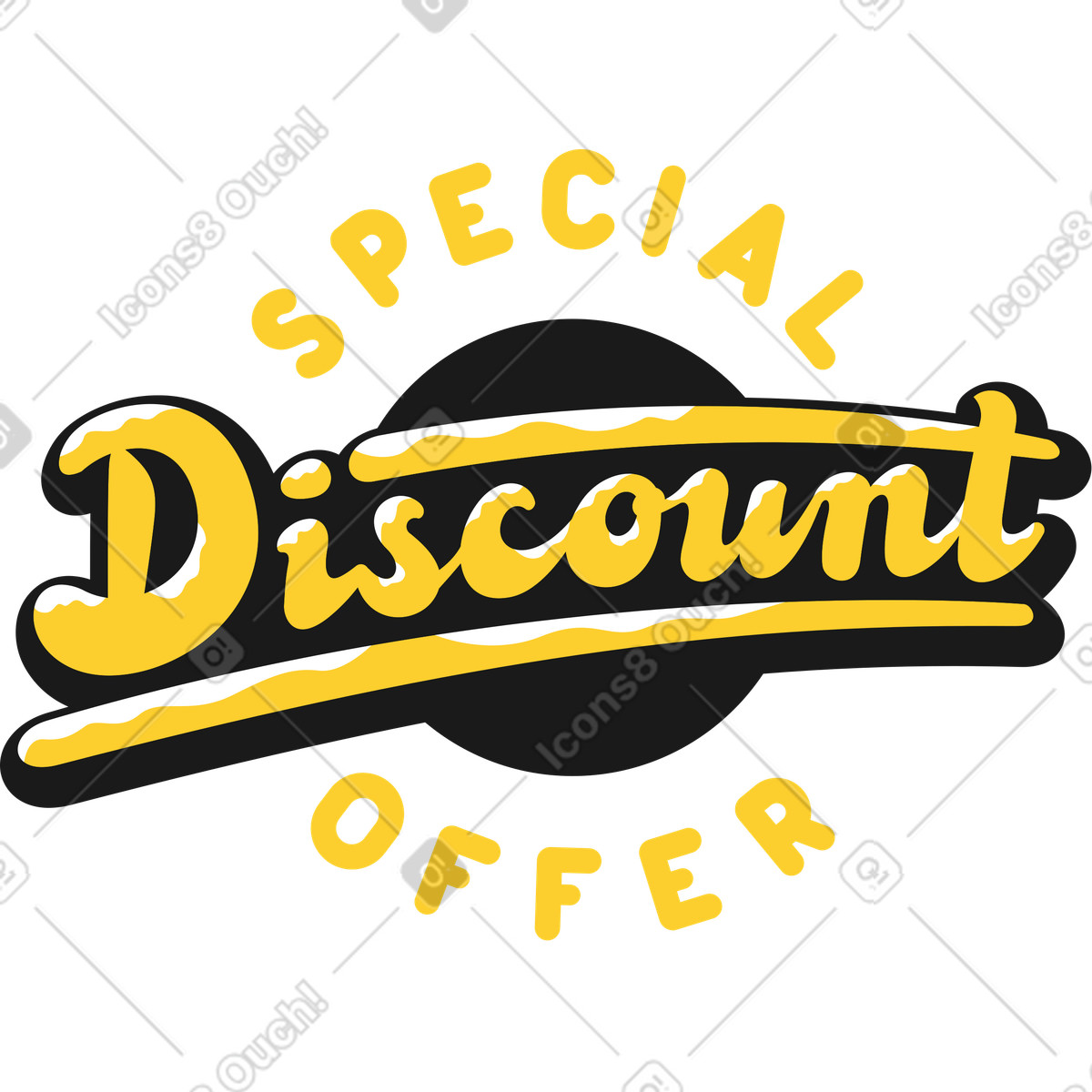 Rabatt-Illustration im Taxi-Stil als Download in PNG, SVG