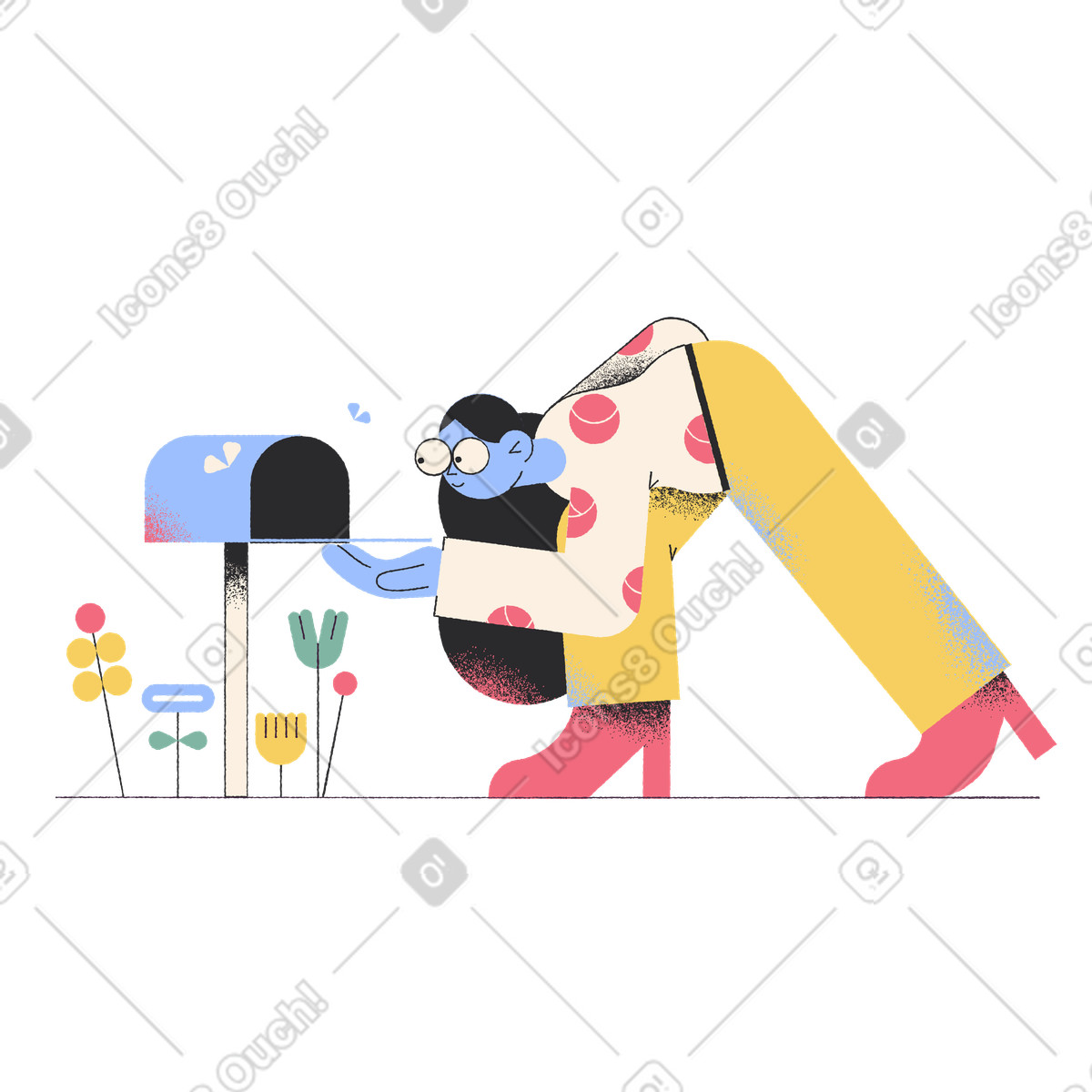 No messages illustration in Pablo style download in PNG, SVG