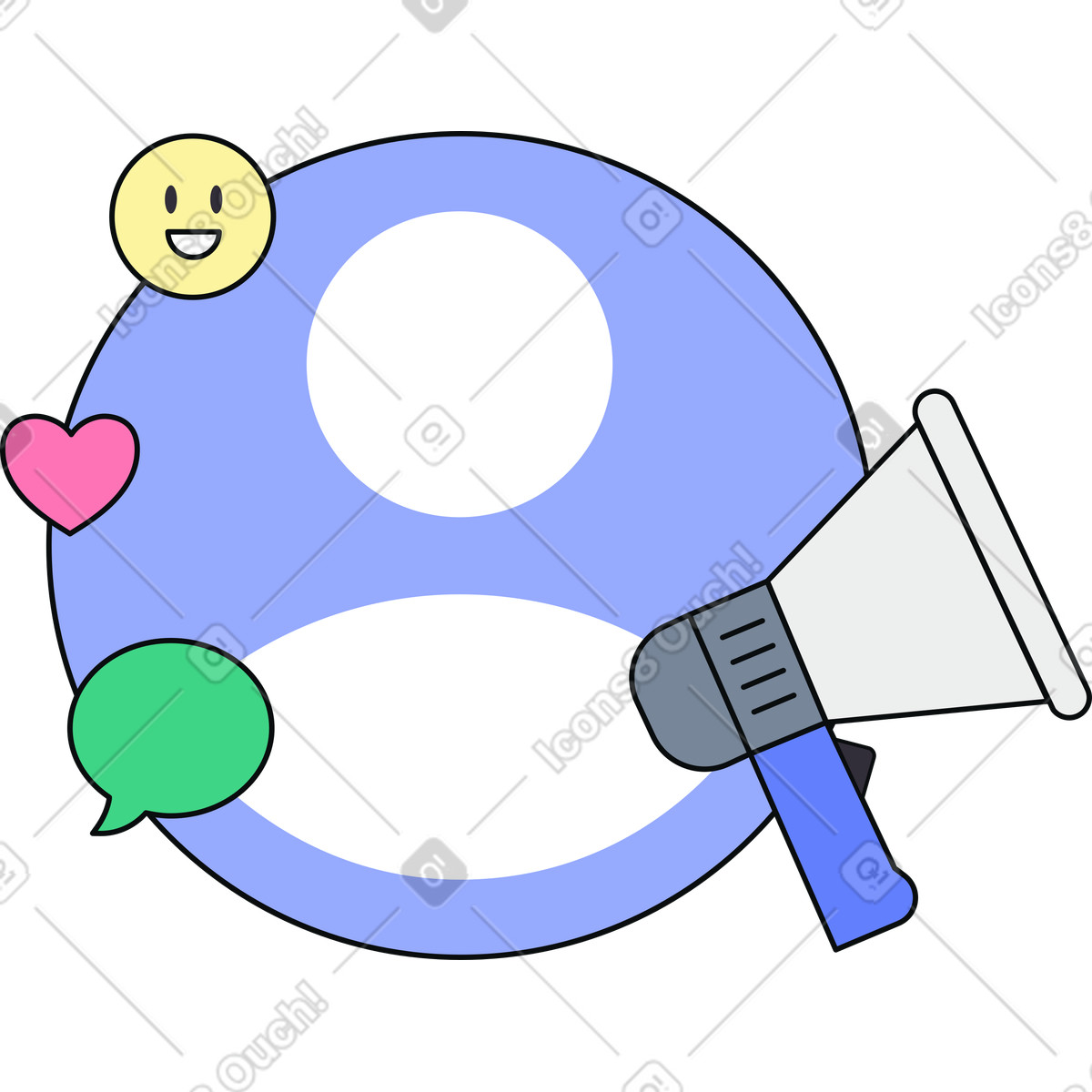 Benutzereinbindung und feedback-Illustration im Teko-Stil als Download in PNG, SVG